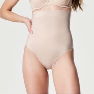 SPANX High-Waisted thong Beige Shapewear size Large NWT